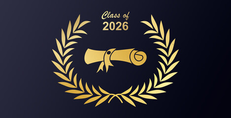Class of 2025 and 2026 design, high school or college graduate event or party t-shirt Design,...