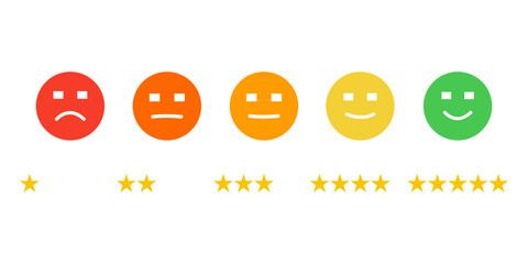 Customer review satisfaction feedback survey concept. customer satisfaction concept idea