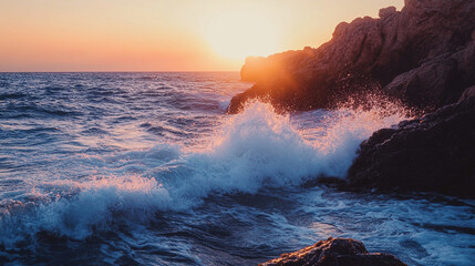 Fototapeta premium sunset over the sea
