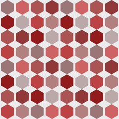 Geometric pattern in red tone colors. Octagon seamless pattern. Concept of abstract geometry, brick color, motifs, classic, vintage, design for wrapping paper, textiles, floor, wallpaper, background.