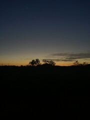 sunset in the mountains