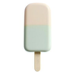 Holding Tasty Two-toned Pastel Popsicle Ready to Eat