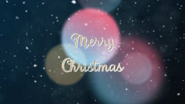 Christmas Elegant Lights Title Animation for Wide Screen