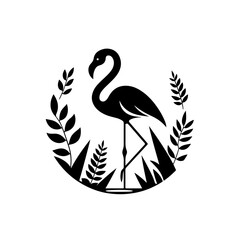 Obraz premium flamingo silhouette , flamingo vector
