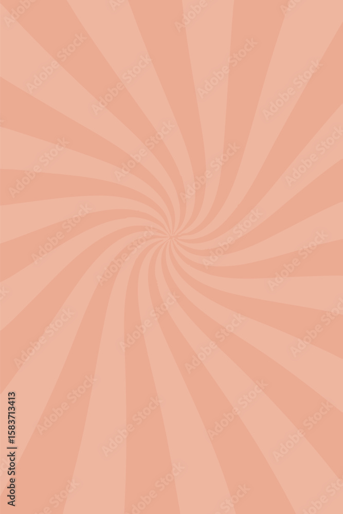 Poster flat vector background with subtle swirl and radiating blush tones from center