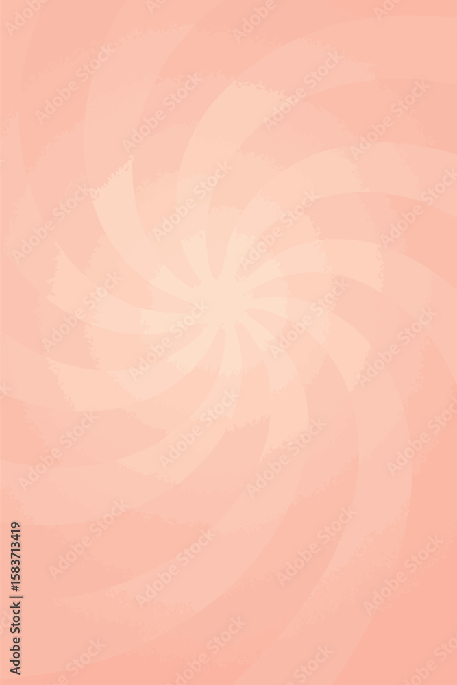 Poster flat vector background with subtle swirl and radiating blush tones from center