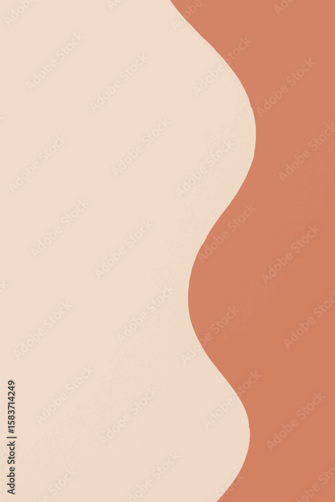 Poster flat vector minimalist background with curved 