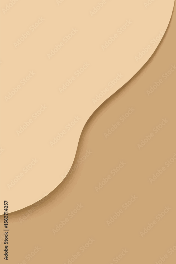 Poster flat vector minimalist background with curved 