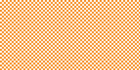 Seamless Repeat Modern Trendy Irregular Warped Wavy Check Checkered Checkerboard Pattern Subtle orrange. 