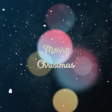 Christmas Elegant Lights Title Animation for Square Posts