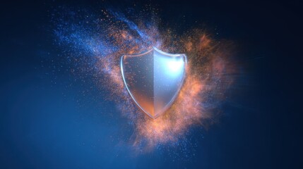 The Shield Representing Security and Protection in a Digital Landscape