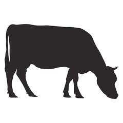Cow and Calf Silhouette