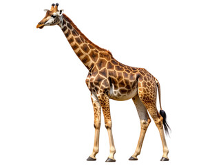 Fototapeta premium giraffe on white