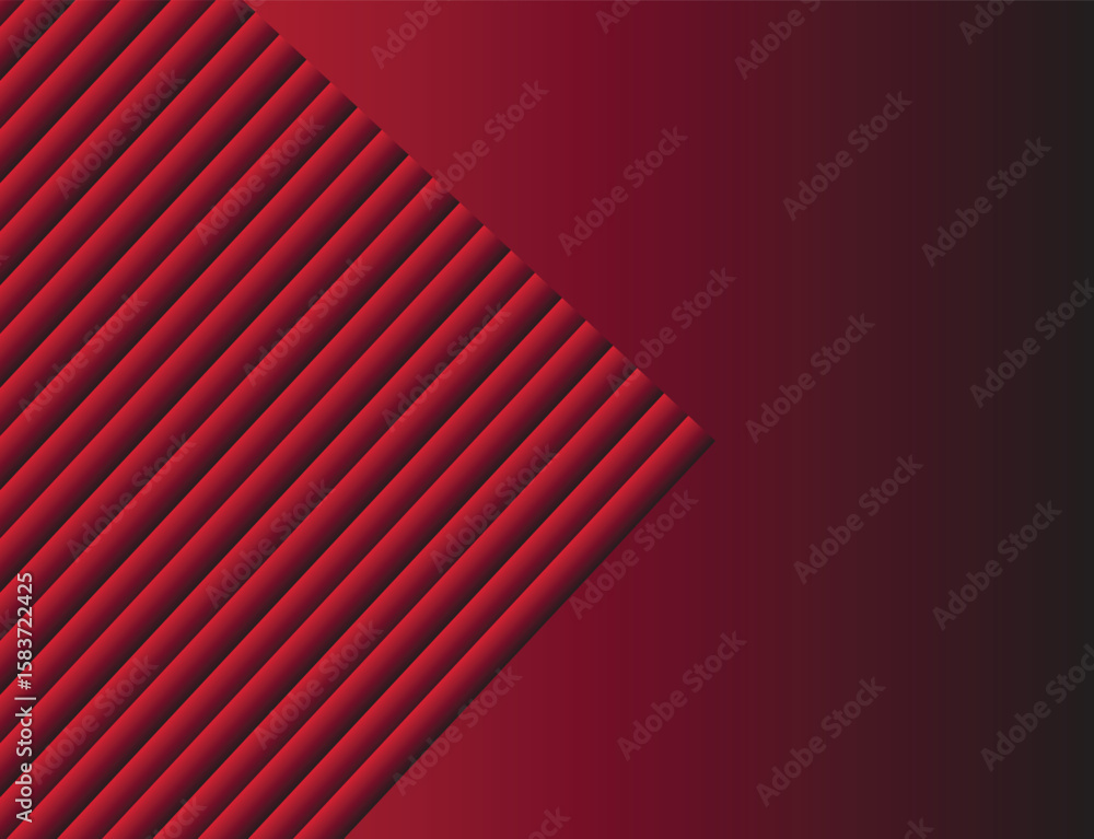 Poster red background of modern abstract minimalist lines geometric shapes with vector elements.