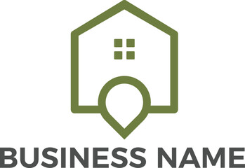 Real estate minimalist logo design with transparency background vector files. .EPS, .Ai, .PSD, .svg files