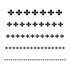Plus sign pattern. Cross shape Vector. Dotted line elements. Medical symbol collection