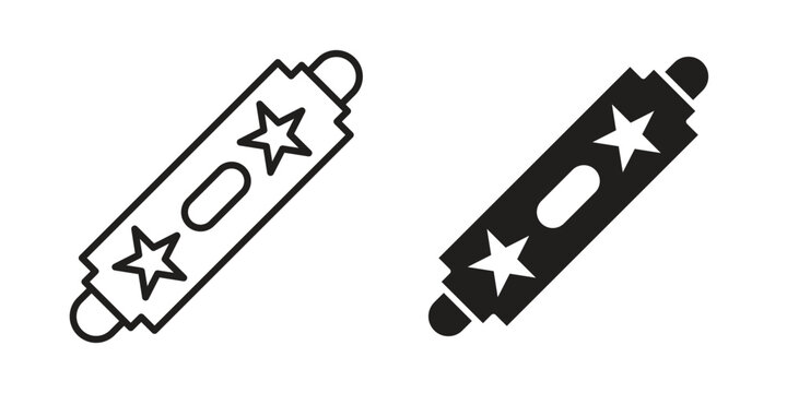 Mezuzah icons designed in filled, outline, line and stroke style
