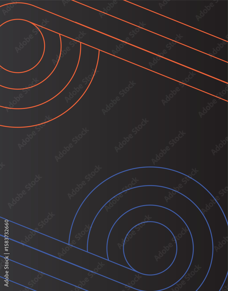 Poster abstract various shapes lines shapes concept design background. abstract colorful diagonal lines bac