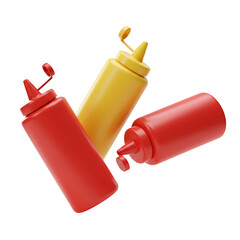 Red and yellow squeeze bottles red squeeze bottle ketchup bottle