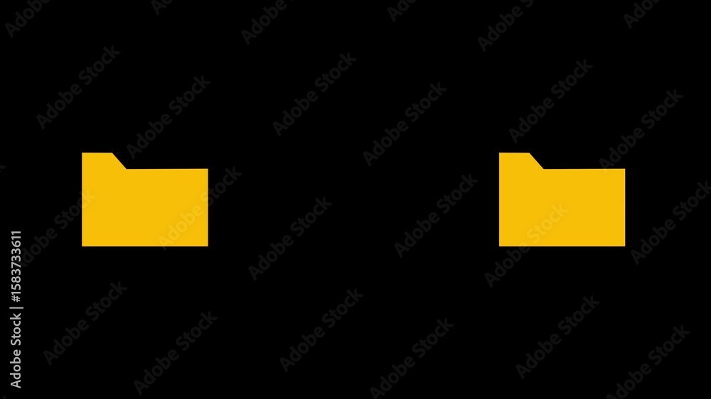 Poster folders file transfer animation seamless loop. suitable for business, data management,