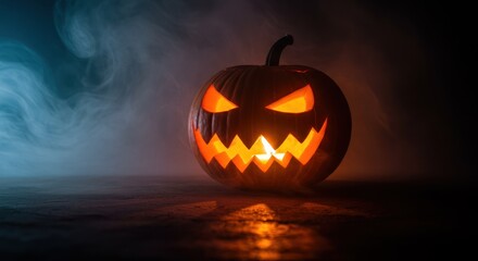 Man in suit uses smartphone near window with city view and digital interface.