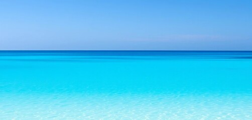 Obraz premium Serene light blue fading to deeper azure, evokes calm, tone, design