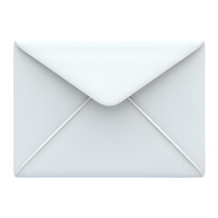 Clean white envelope with a subtle shadow on a black background
