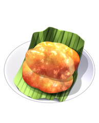 Gemblong – Indonesian Fried Glutinous Rice Cake Coated with Caramelized Coconut Sugar