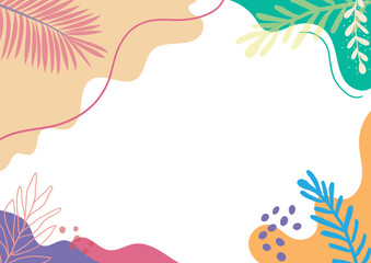 summer poster. summer sale, social media promotional content. Vector banner