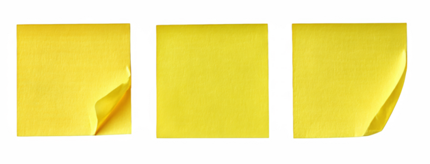 yellow sticky note with shadow