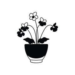 vector illustration of a flower with vector art illustrator on white background 