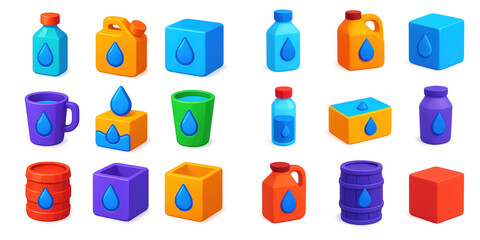Water Measurement Icons