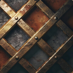 Brushed Steel Surface, Elegant Wrought Iron Texture