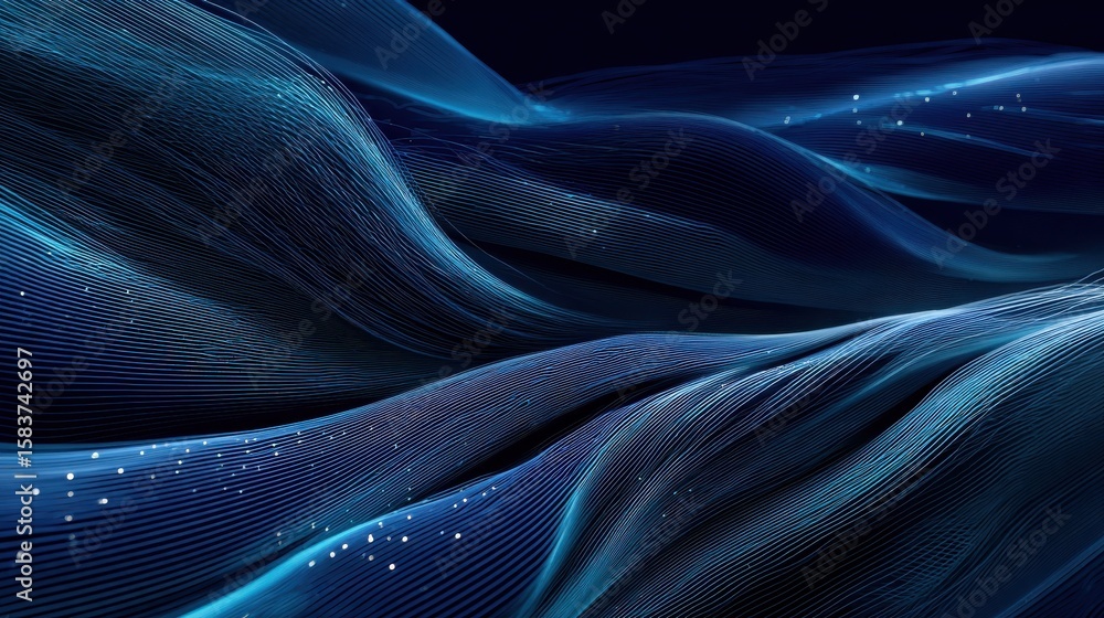 Poster big data flow technology and science vector background, tech abstraction with lines electronics and 
