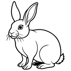 Rabbit icon, vector illustration of a rabbit
