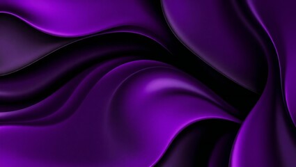 Obraz premium Abstract purple waves with smooth satin fabric texture and dark shadows