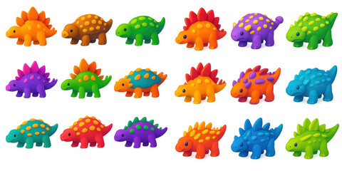 Armored Dinosaur Icons