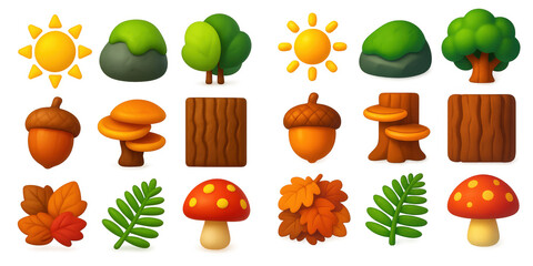 Vibrant Forest Icons