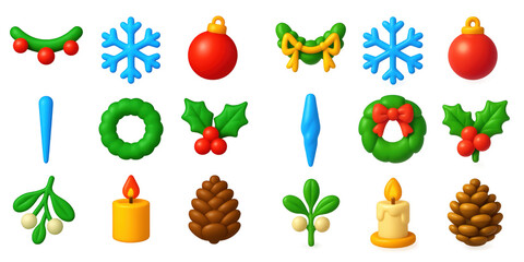 3D Winter Icons