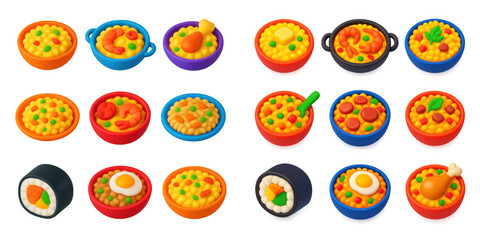 3D Icons Grid
