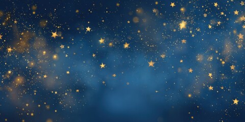 The magical night sky filled with sparkling stars and enchanting lights.