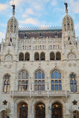 Neo-Gothic Building of the Royal Ministry of Finance in Buda Castle in Budapest, Hungary