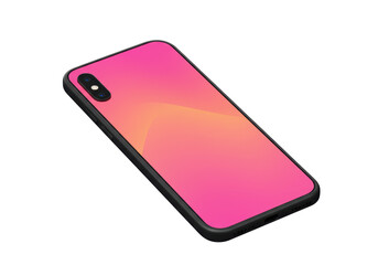 Isolated Pink and Orange Swirl Pattern Smartphone Case