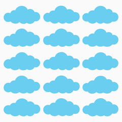 seamless background with clouds