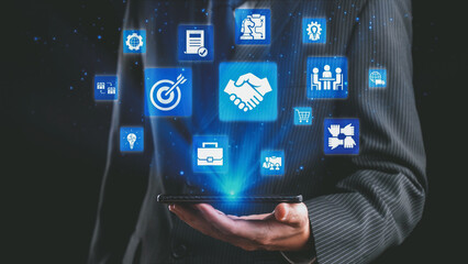 B2B strategy and technology transforming business-to-business operations, optimizing communication,...