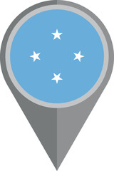 Location Map with the Flag of the Solomon Islands