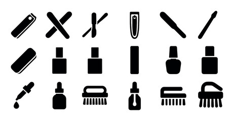 Obraz premium Nail Grooming Icons