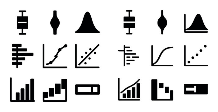 Statistical Chart Icons