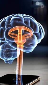 Artificial intelligence stream: chatbot concept, neural circuit, video memory, data flow, virtual assistant, futuristic interface, smart dialogue, coded response, network input, analytical brain