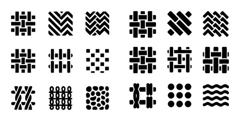 Woven Textiles Icons